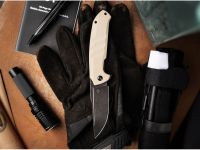 Складной нож Boker Barchan, сталь 440B, рукоять G10, бежевый