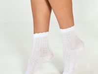 Носки Оттепель, розовый/белый