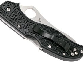 Складной нож Stretch 2 - Spyderco 90PBK2, сталь VG-10 Satin Plain, рукоять термопластик FRN, чёрный