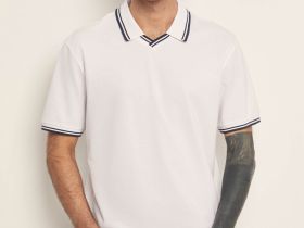 Поло из трикотажа пике с контрастной отделкой