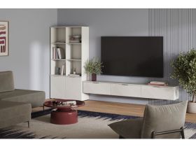 ТВ-тумба подвесная Шелтон 240x30 Белый