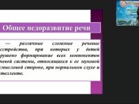 Вебинар "Логопедагогика: теоретические основы сформированности языковых средств общения у детей с общим недоразвитием речи"