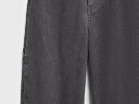 Вельветовые брюки Baggy для девочек, Серый