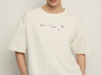 Оверсайз футболка с принтом