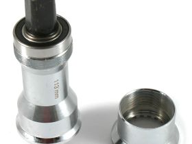 Ремонтная безрезьбовая каретка под квадрат для рам с убитой резьбой (серебристый 127 мм)