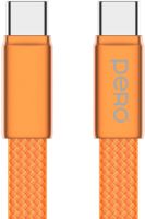 Кабель Pero DC-18 USB-C / USB-C 1,5 м 3 А Оранжевый