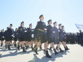 В Якутске состоялось военно-патриотическое шествие в честь 80-летия Победы