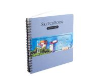 Скетчбук для акварели на спирали Малевичъ 18х18 см 20 л 300 г 100% хлопок