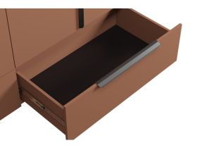 Распашной шкаф Квелен 4-192x200 Терракотовый