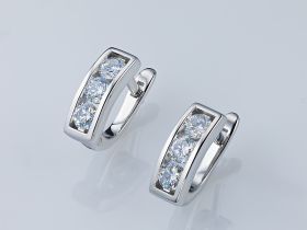 Серьги из белого золота э4712сг08200954