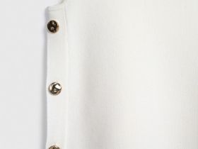 Топ с пуговицами, Белый