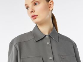 Женская рубашка Lacoste из смеси хлопка