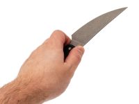 Нож Barmaley Knives Буратино L, сталь VG-10, рукоять G10, черный