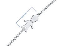 Браслет из серебра с бриллиантом э0601бр11174500