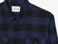 Мужская фланелевая рубашка-куртка Lacoste оверсайз