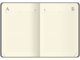 Ежедневник недатированный, кожзам OfficeSpace "Duo" A5 136 л,