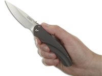 Полуавтоматический складной нож Argus, CRKT 7030, сталь AUS-8 Satin Finish, рукоять алюминий, цвет Silver