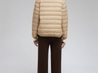 Стеганый пуховик с натуральным пухом