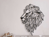 Геометрический ЛЕВ Размер 60х44 см, цвет черный