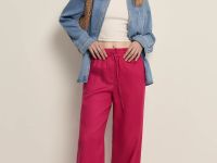 Брюки изо льна на резинке