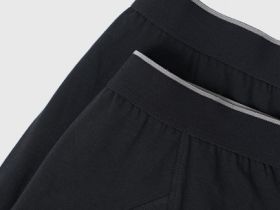 Базовые трусы-транки, 2 шт., Черный