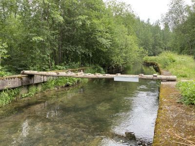 Мост через Старопетергофский канал у деревни Узигонты