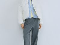 Короткая утеплённая куртка, Бежевый