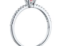 Кольцо из белого золота э0912кц04202763_pink