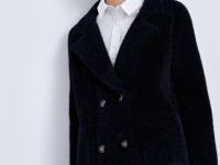 Двубортный вязаный жакет