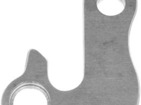 Держатель заднего переключателя "петух" Meta №93 фрезерованный (серебристый)