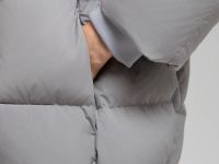 Стеганый пуховик с натуральным пухом