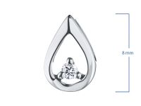 Подвеска из серебра с бриллиантом э0601пд10174700