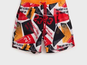 Шорты текстильные плавательные для мальчиков, длинные