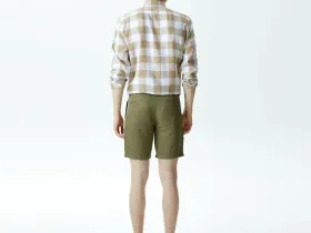 Мужские льняные шорты Lacoste стандартного кроя