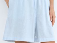 Шорты из хлопка и льна, Голубой
