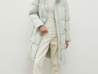 Стеганое пуховое пальто