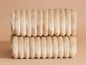 Плед Righe, бежевый