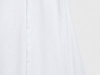 Рубашка из структурной ткани, Белый