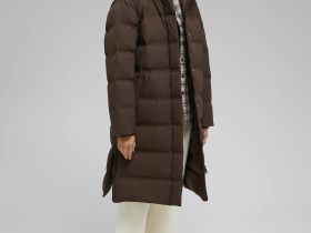 Длинный пуховик с натуральным пухом