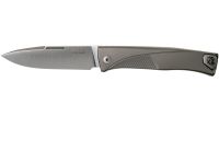 Складной нож LionSteel Thrill, сталь M390, рукоять Grey titanium