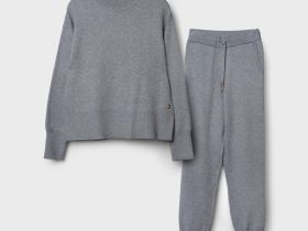 Комплект трикотажный для девочек: джемпер, брюки