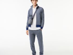 Мужская жаккардовая толстовка Lacoste PARIS с монограммой