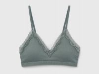 Топ-бра в рубчик, Зеленый