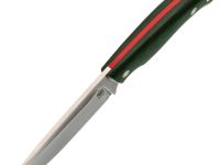 Нож Райбек №1, сталь Elmax, рукоять микарта зеленая