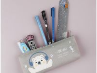 Пенал мягкий MESHU "Happy bear" 210*82*40 мм, канвас