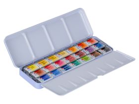 Набор акварели "Белые ночи" 21 цв в металлическом пенале