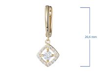 Серьги из желтого золота э0312сг04210017
