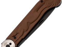 Складной нож Перемен Мысь BW, сталь 8Cr14MoV, рукоять FRN, коричневый