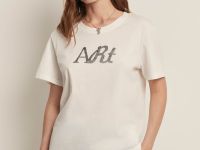 Футболка прямого силуэта с принтом