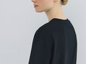 Футболка с цветочным принтом, Черный